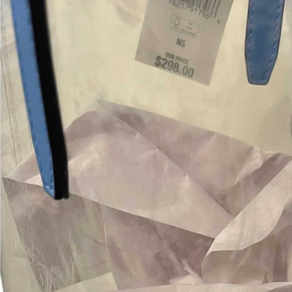 MICHAEL KORS LARGE CLEAR VINYL TOTE BAG - Picture 6 of 7